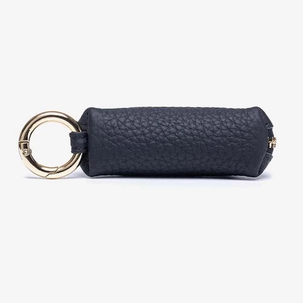 Polyester Thumb-sized Coin Purse Solid Color Mini Leather Hanging Bag Anti-lost Anti-splash Water Compact Change Bag Bag Decors