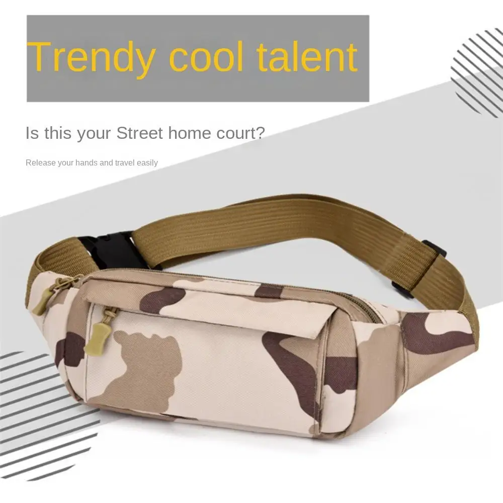 Bolsa impermeable para hombre, bolsa de cintura de tela Oxford con almacenamiento en capas, resistente al desgaste, gran capacidad, bolsas con cinturón para el hombro, senderismo