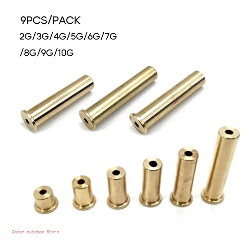 10pcs/9pcs Golf Brass Tip Plug Weights 1g-10g Carbon/Steel Optional