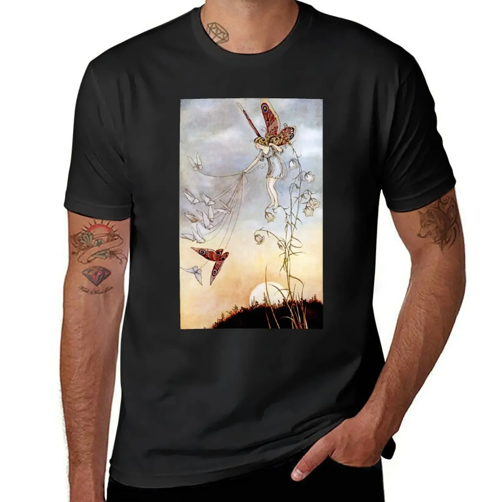 The Queen of Moths and Butterflies Ida Rentoul Outhwaite T-Shirt sublime aesthetic clothes mens graphic t-shirts pack