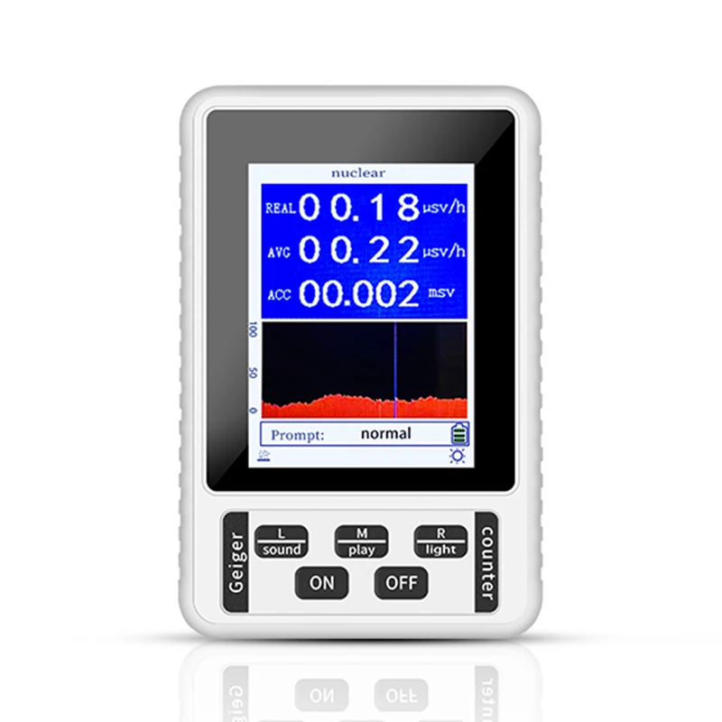 Nuclear Radiation Detector Color Display Screen Geiger Counter Personal BR-9B XR-1 Dosimeter Marble Detector Beta Gamma