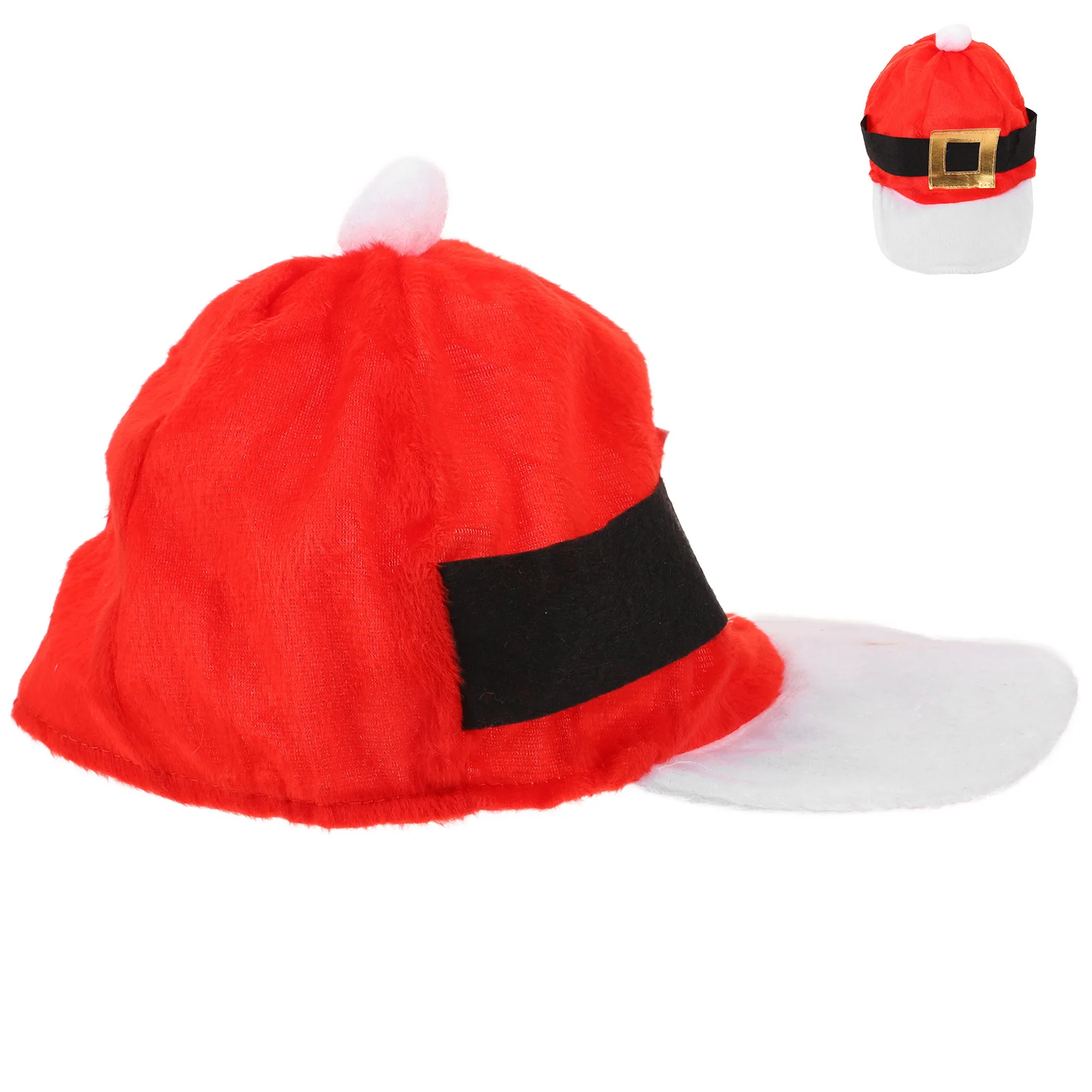 

Christmas Hat One Size Thicken Durable Festive Belt Cap For Party Holiday Banquet Chef Catering Uniform Xmas Accessory