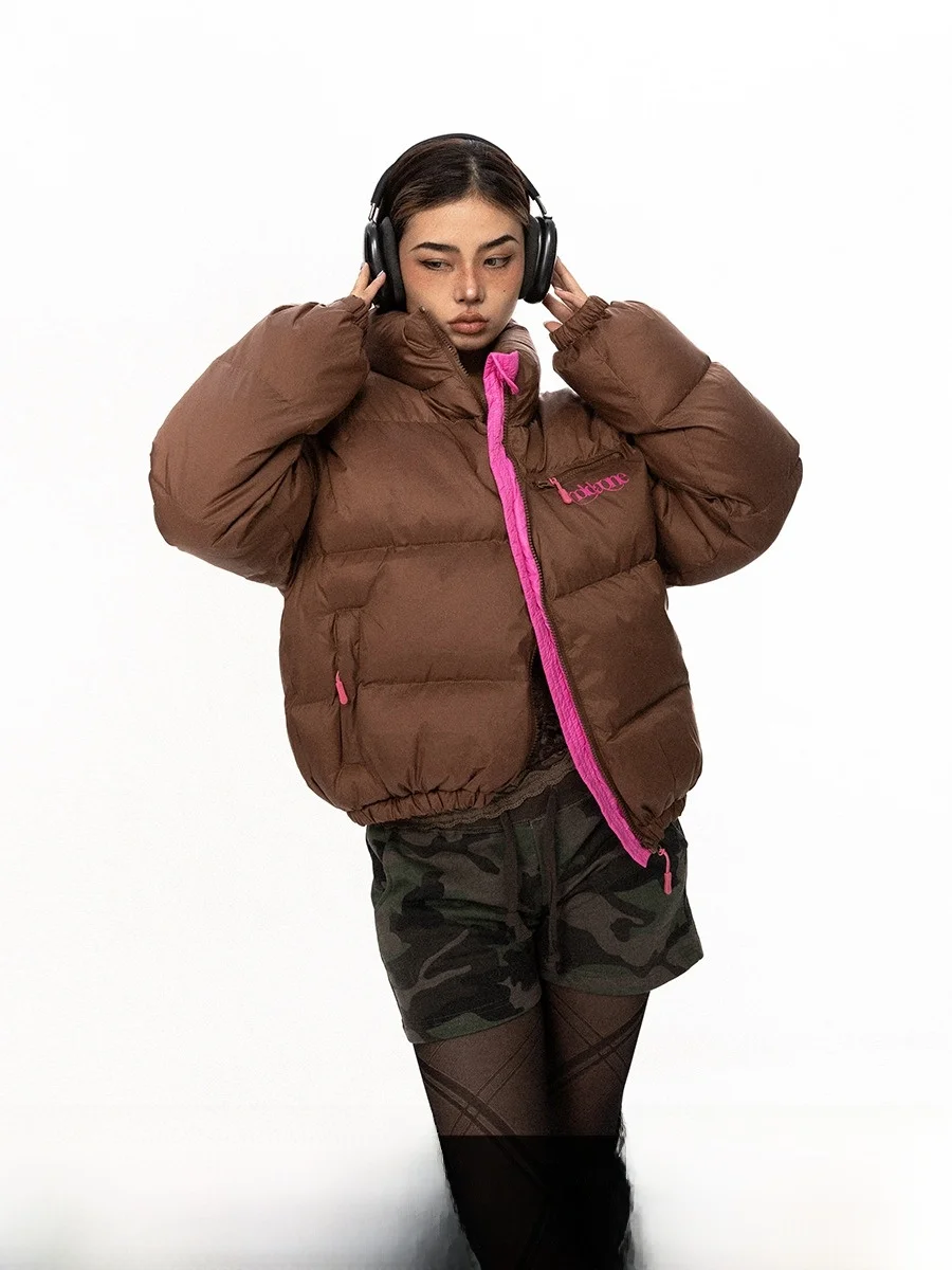 

Thiened ort Cotton Jaet Женский воротник-стойка в стиле пэчворк Цвет Dopne Street Sle Faion Blabb25aw Merald High-End ...