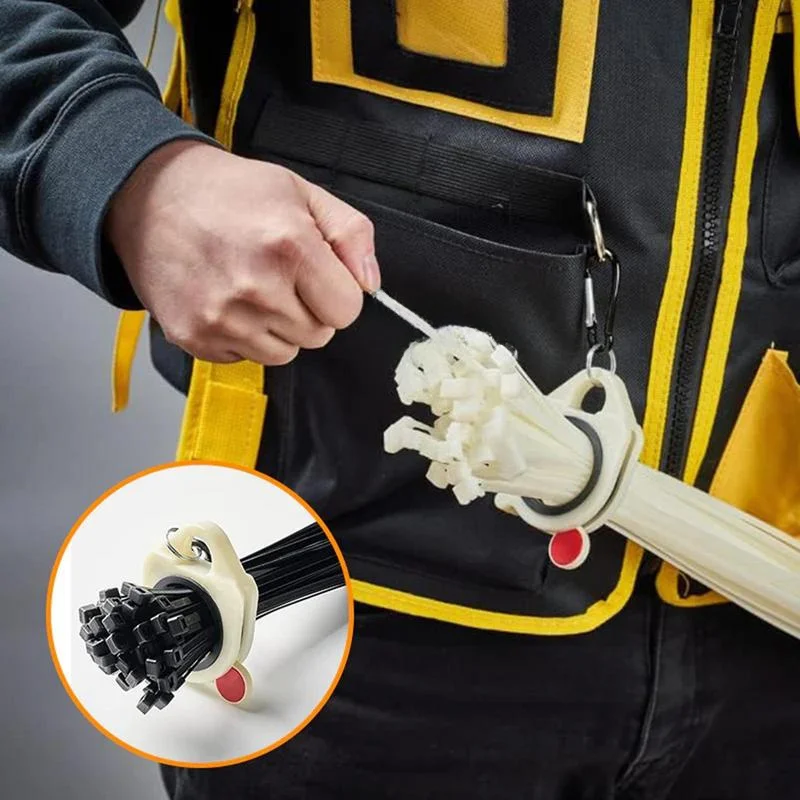 

Органайзер для кабельных стяжек из АБС-пластика, автоматический держатель для стяжек, портативный органайзер для инструментов, хранения и организации