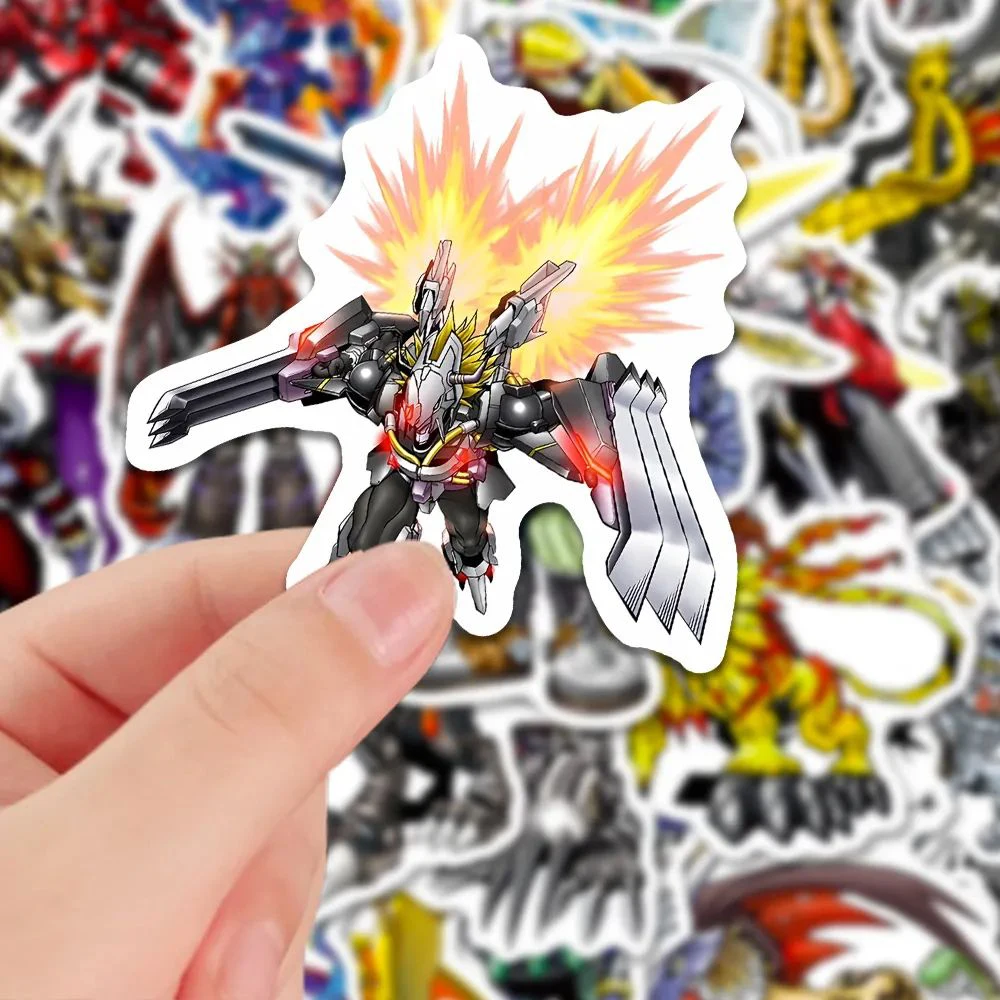 10/30/48pcs Cute Digimon Cartoon Stickers for Kids Toys Cute Agumon Anime Sticker DIY Journal Stationery Laptop Kawaii Decal Toy