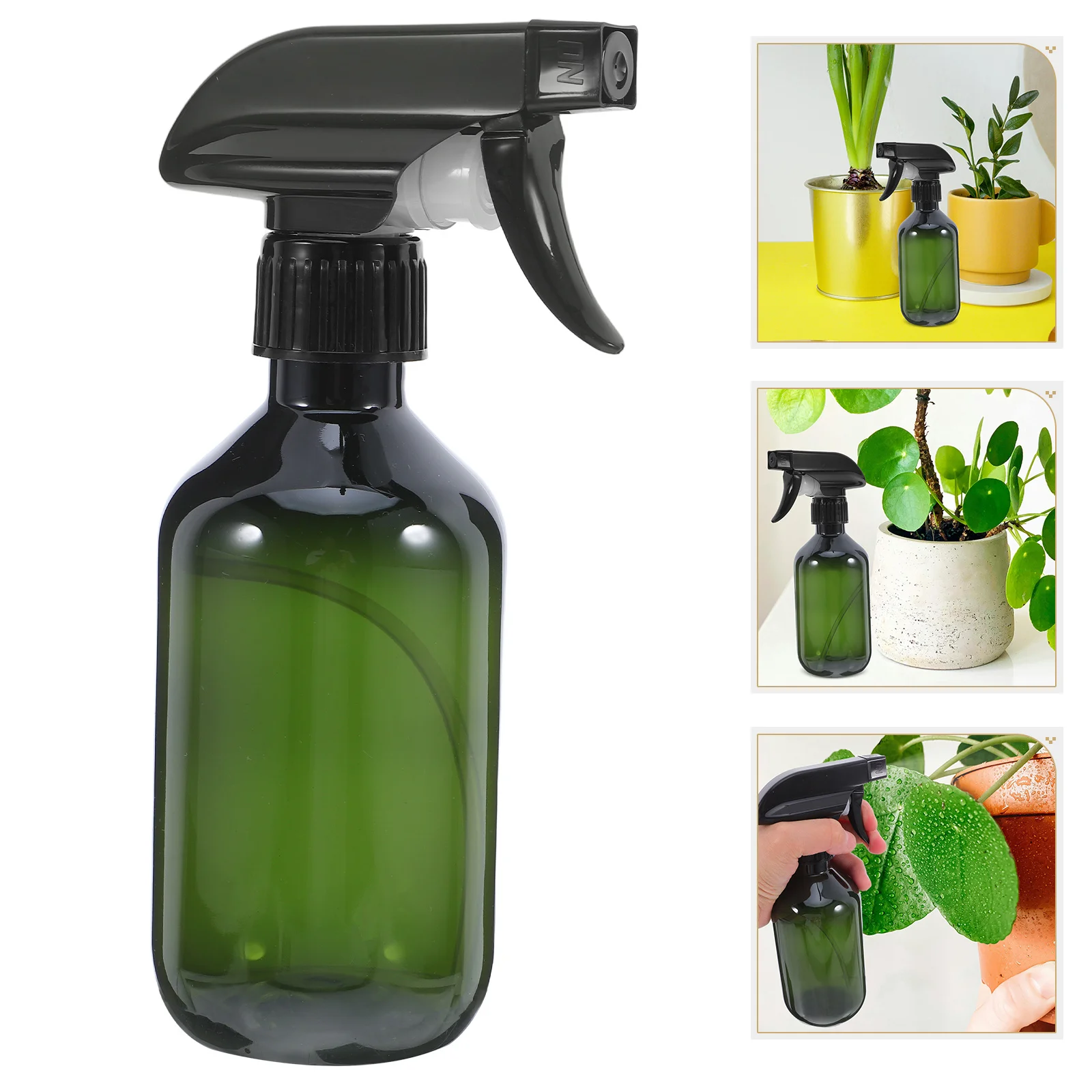 2Pcs Transparent Spray Bottles Refillable Empty Pet Containers Multipurpose for Cleaning Hair Care Plant Misting Pet Grooming