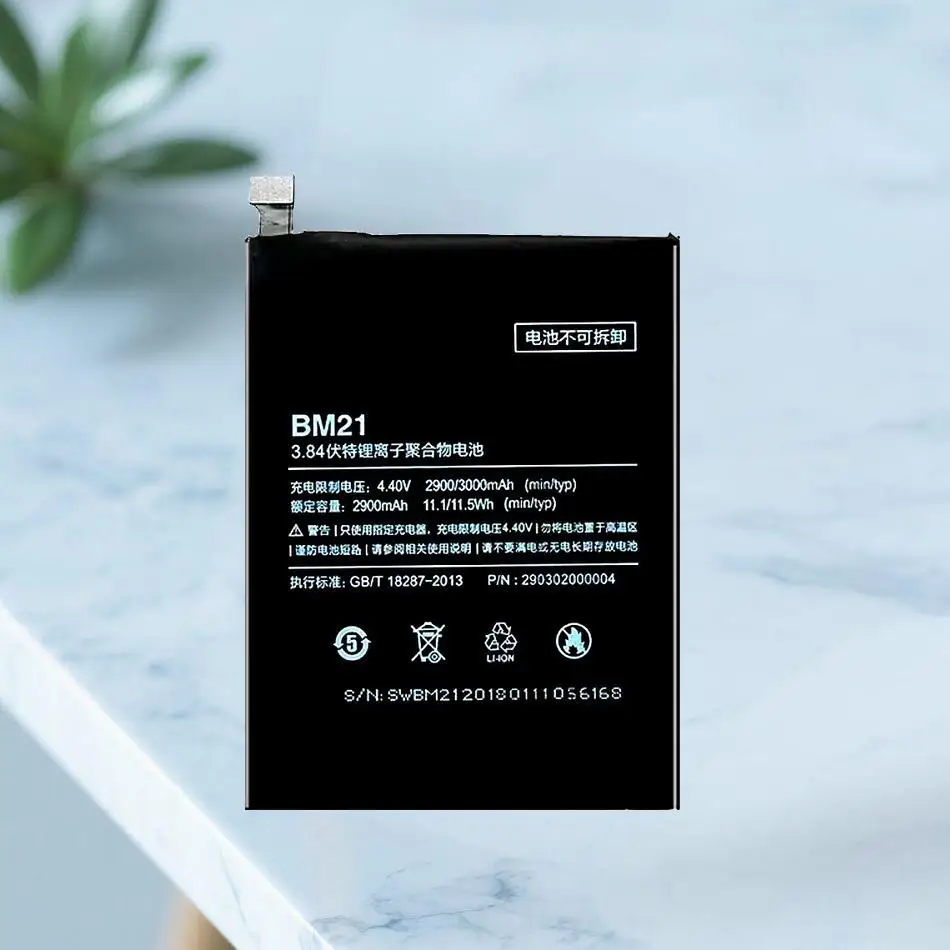 

For Xiaomi MI Note 1 Premium Replacement 3000Mah High Capacity BM21 Mobile Phone Battery