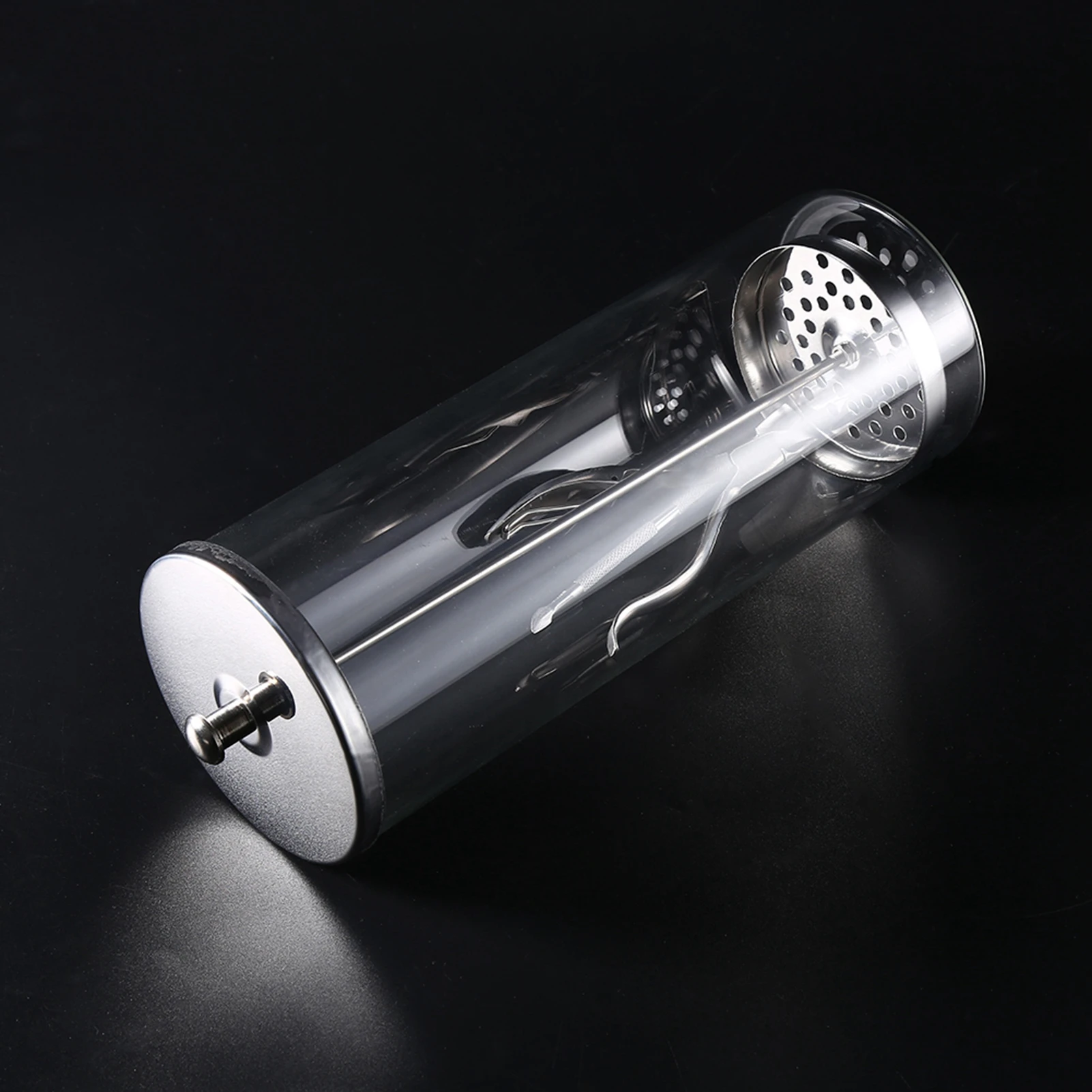 ZK40 Desinfectiepot Sterilisatiecontainer Ontsmettingsmiddel Glazen pot Manicuregereedschap voor salon 9 inch