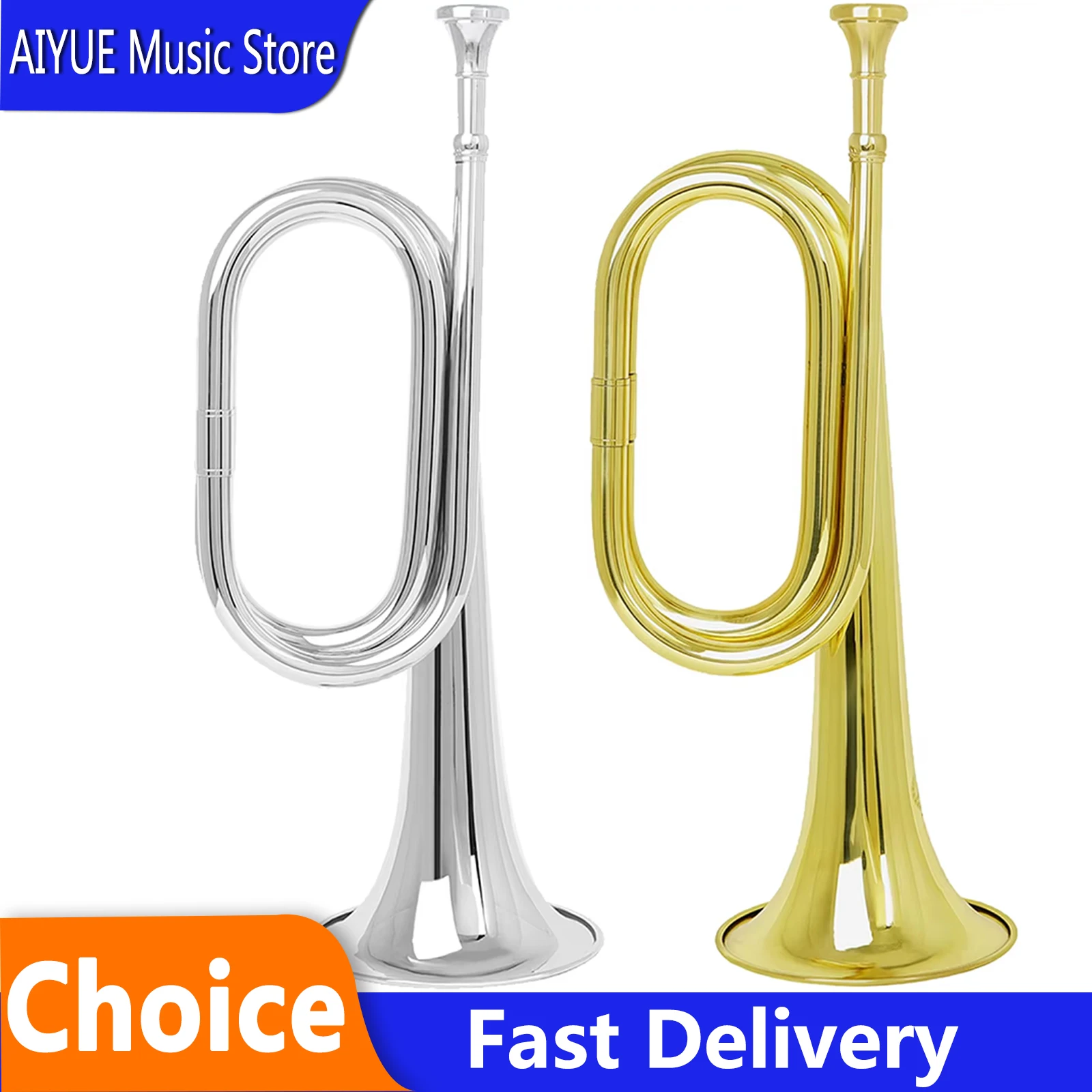 

Медный испанский военный горн MBAT Big Step C, музыкальный инструмент, подходит для начинающих, для выступлений, военный стиль