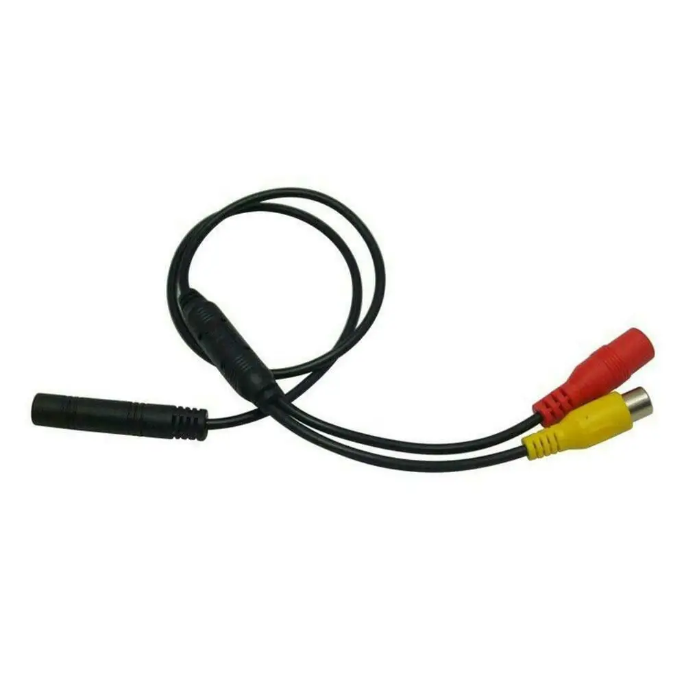 Car Backup Reverse Camera 4-Pin Male To CVBS RCA Female Connector Wire Harness Back Up Camera Wire Male To Female Connector Cord