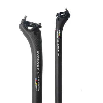 Zadelpen van koolstofvezel 27,2//30,8/31,6 mm mat/glans 3k koolstofvezel MTB/racefiets koolstofvezel zadelpen lichte zitbuis 350/4