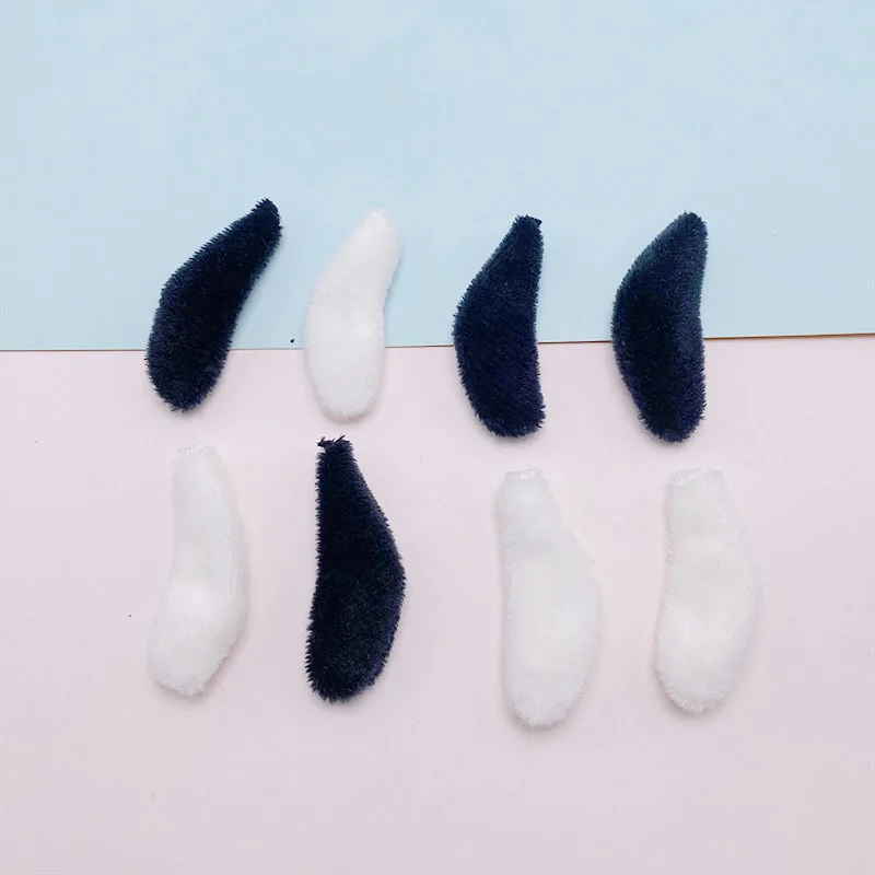 Furry Felt Cute Dog Ears Padded Appliques For Baby Clothes, Sock And Hat Sewing, DIY Headwear, Bow Accessories, 20Pcs