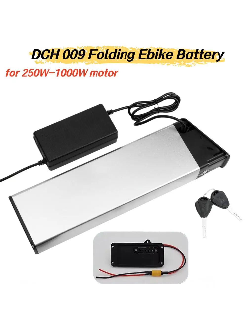 AliExpress AEVYVKV Replacement Batteries 48V/52V 13Ah/15Ah/17Ah For Ridstar Winter H20 Folding Bike For MATE X Bike Replacement Battery DCH-009