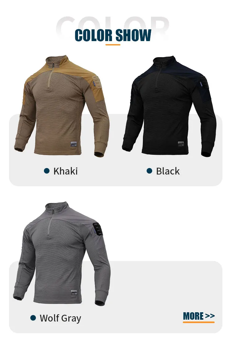 Emersongear Herren-Trainingsshirt, schnell trocknend, gestreckt, lange Ärmel, Outdoor-Abenteuer-T-Shirt, Jagd, Radfahren, Wandern – Detail 3