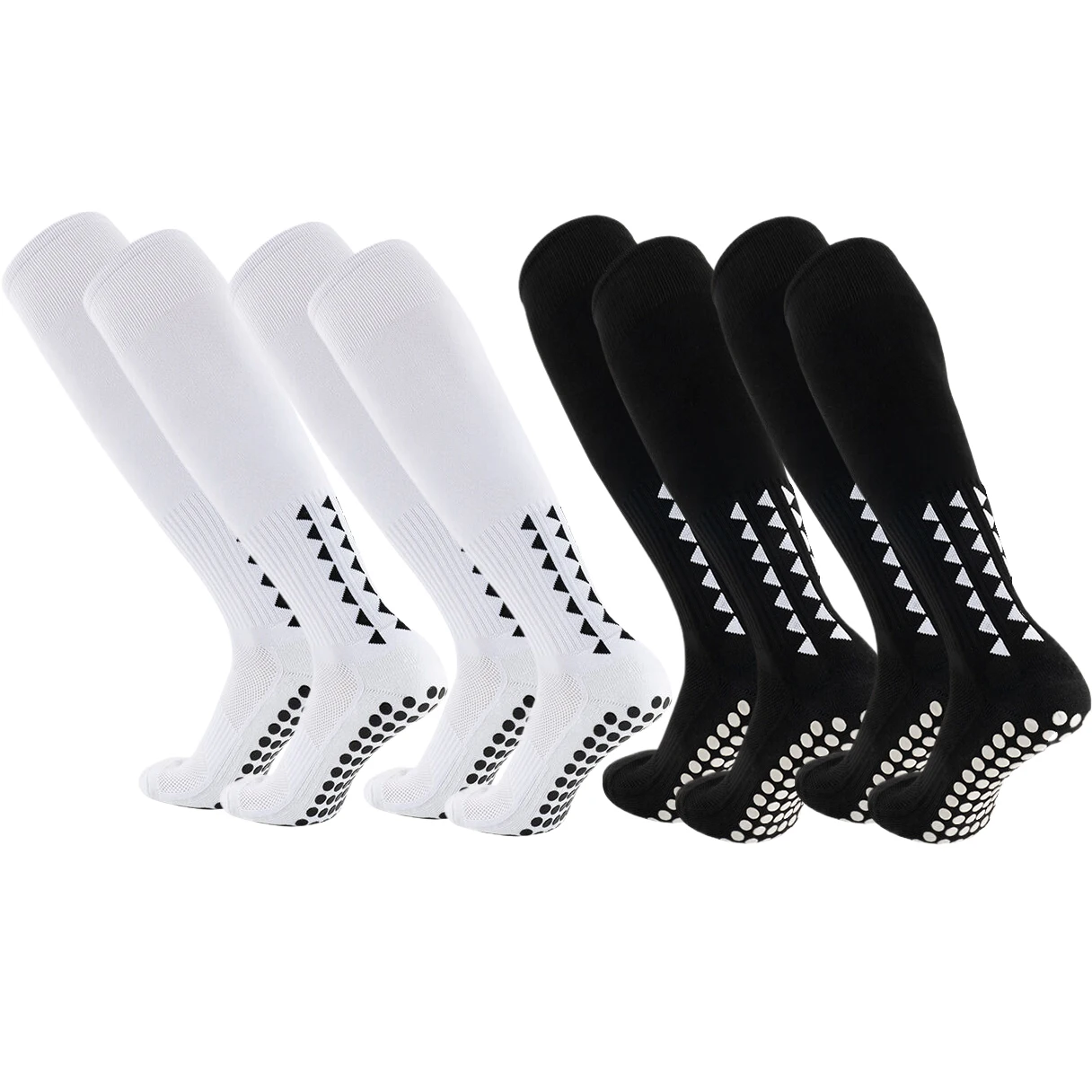 

4Pairs knee high long Grip Socks Men Women Football Basketball Baseball Rugby Soccer Cycling Running Hiking Tennis Skateboard