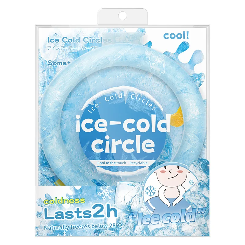 夏用冷却アイスサークル 熱中症予防 冷却PCMアイスクッション 再利用可能 ネッククーラー ﻿ アウトドアスポーツ旅行冷却リング