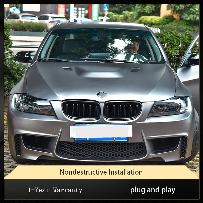 New Front Lamps For BMW E90 316i 318i 320 328 330i Automobile 2005-2012 Car Accessories Modified LED Dual Lens Xenon Head Lights
