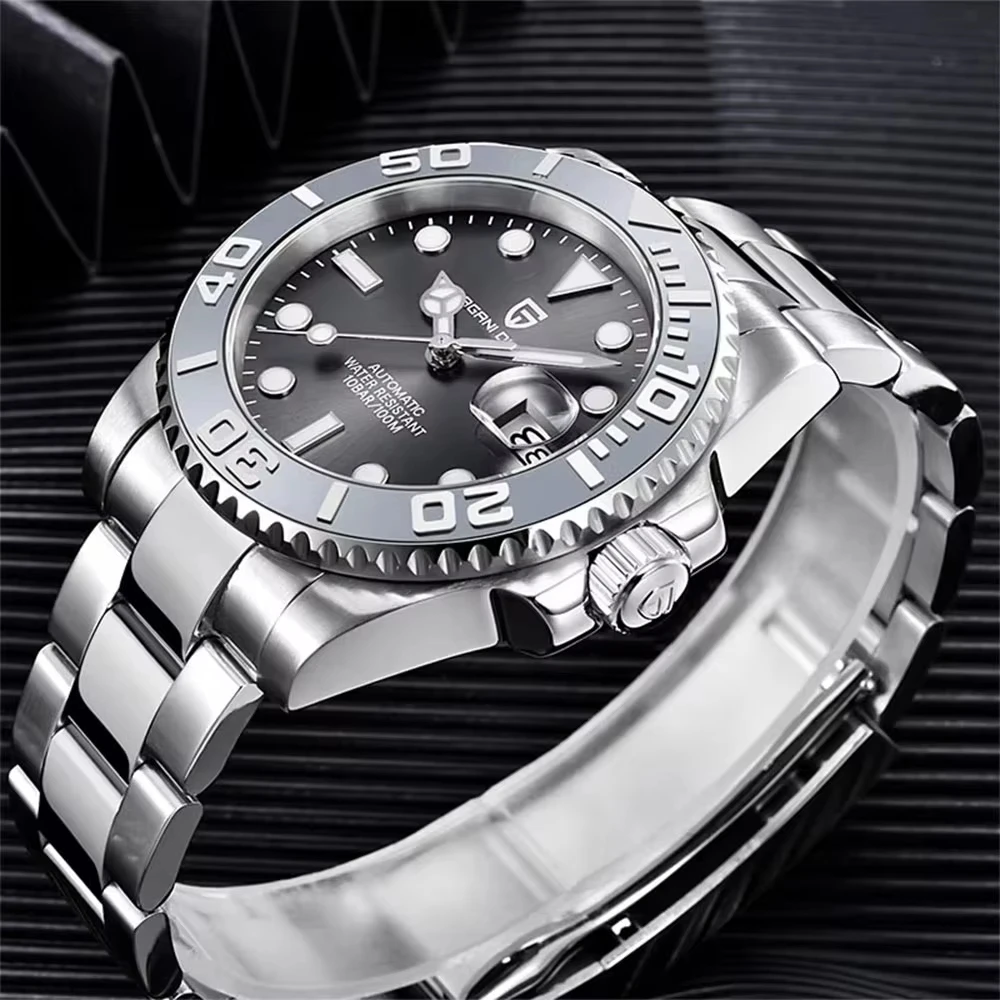 

PAGANI DESIGN новые 1651 механические часы 40 мм мужские наручные часы с сапфировым стеклом из нержавеющей стали водонепроницаемые автоматические часы для мужчин