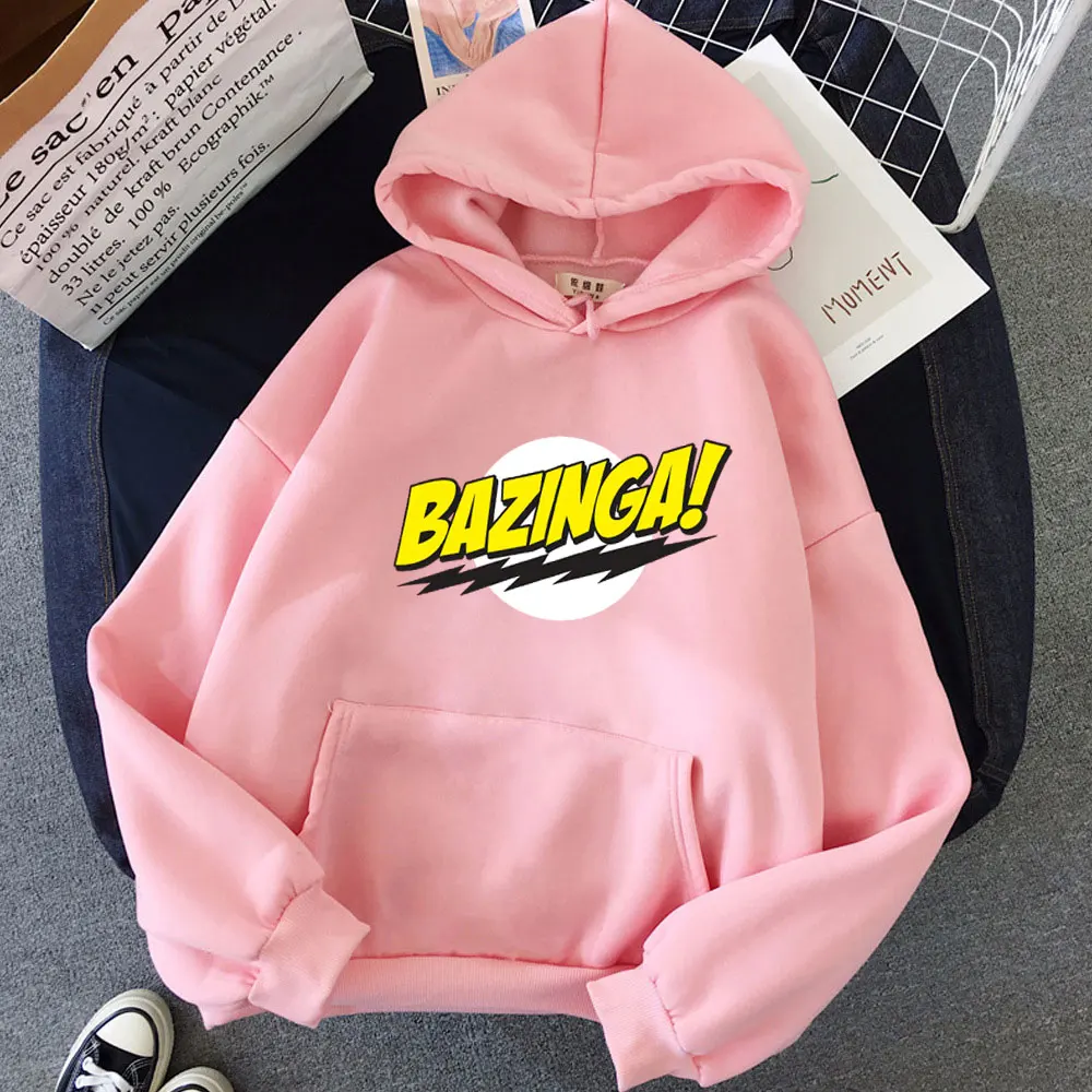 Spring Casual The Big Bang Theory Bazinga Pullover Fashion Hoody Streetwear Womens Tops Sweatshirt Cool Hoodie Clothing Female