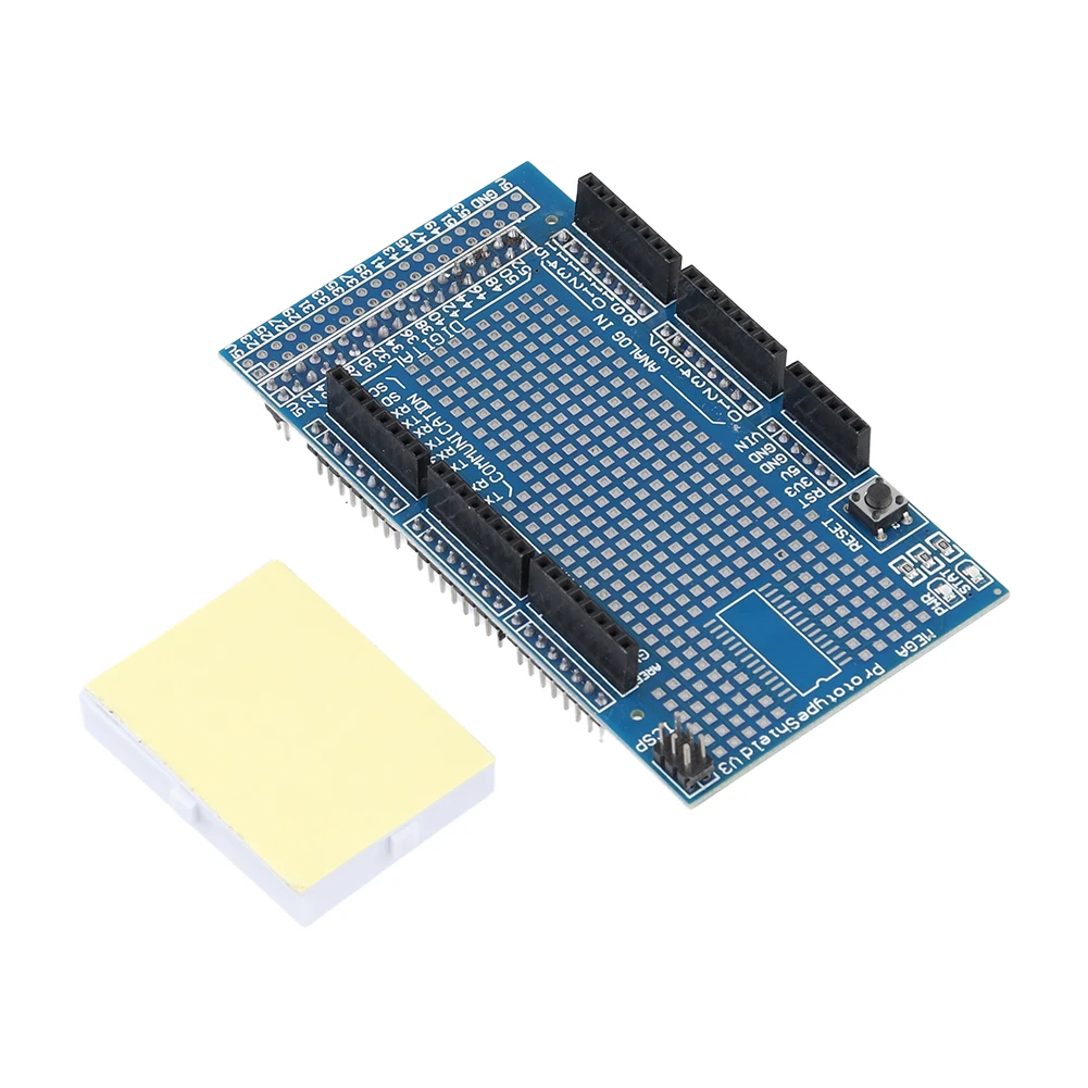 MEGA ProtoShield E/S PWM Prototipo Shield V3 MEGA 2560 R3 Prototipo Shield V3.0 170 puntos de amarre Mini placa de pan para Arduino MEGA