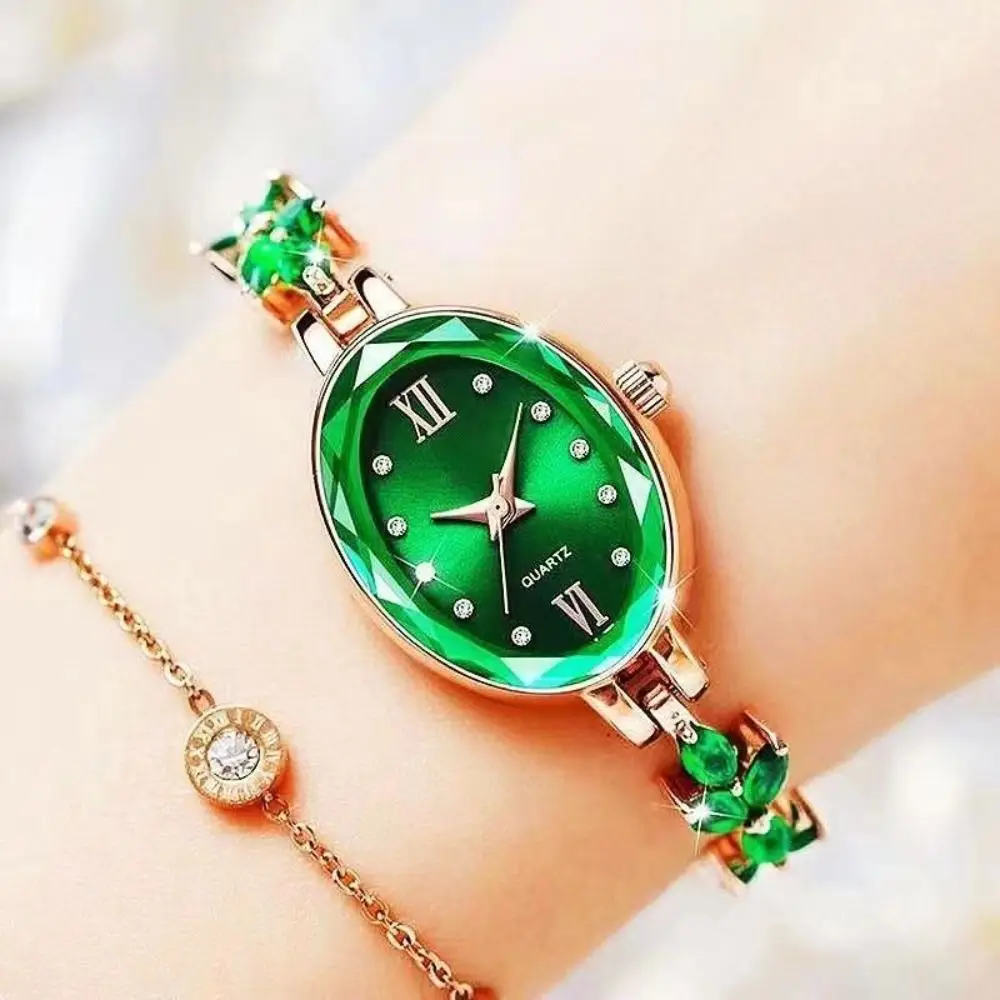 New Rhinestone Quartz Watches Diamond Studded Watch Strap with Adjustable Bracelet Women Wristwatch Wrist Decoration Gift