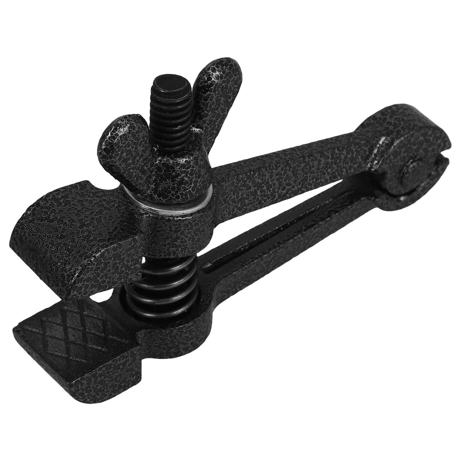 

Mini Hand Cast Steel Portable Clamping Tool Ergonomic Handle for DIY Woodworking Drilling Crafts Projects Small