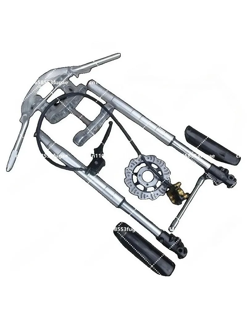 Motocross Module Kit, 710mm Inverted Front Shock Absorber + Guide Compact with Front Brakes