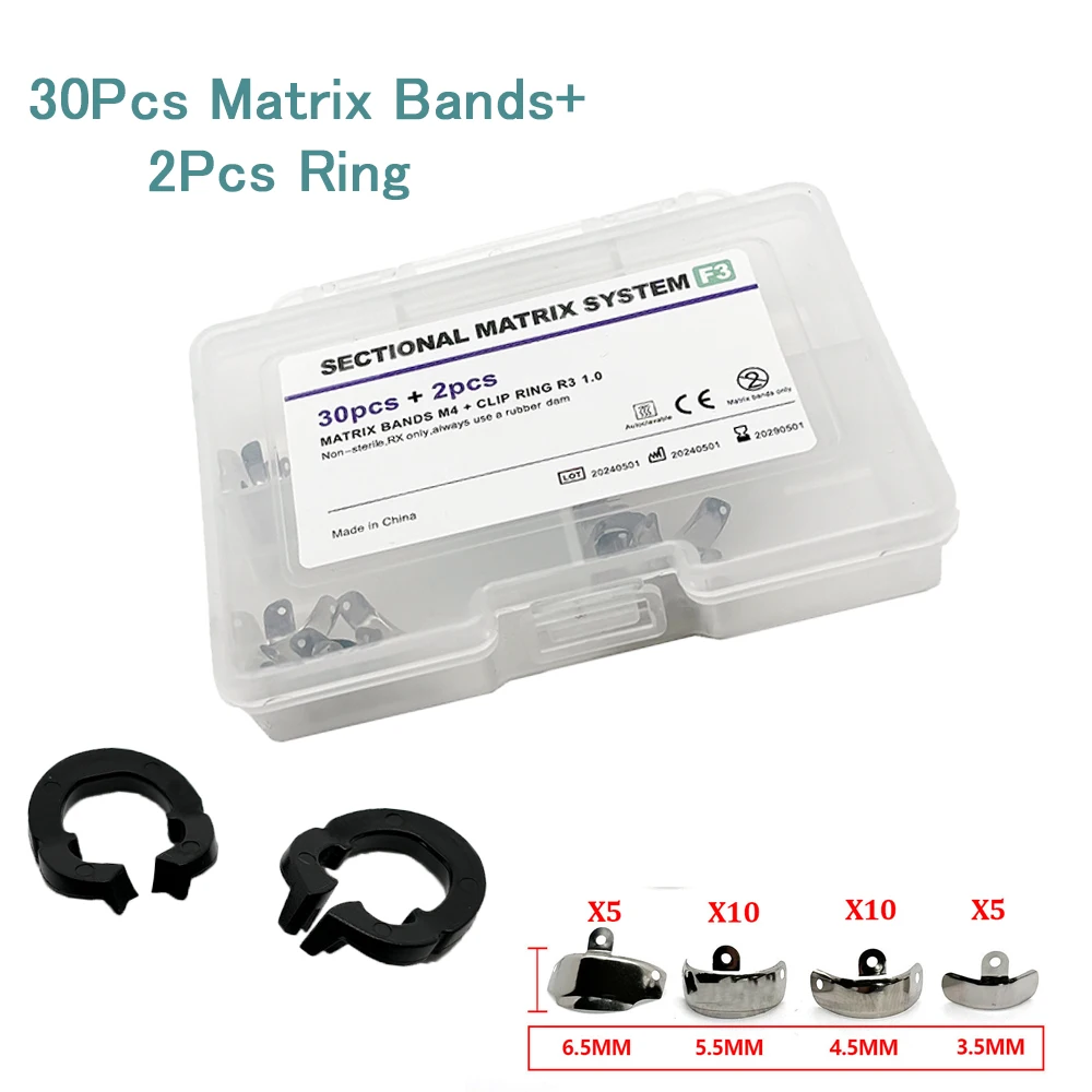 Dental Sectional Matrix System Palodent Dental Metal Matrices Matrix Bands Resin Clamping Dentist Tools Materials