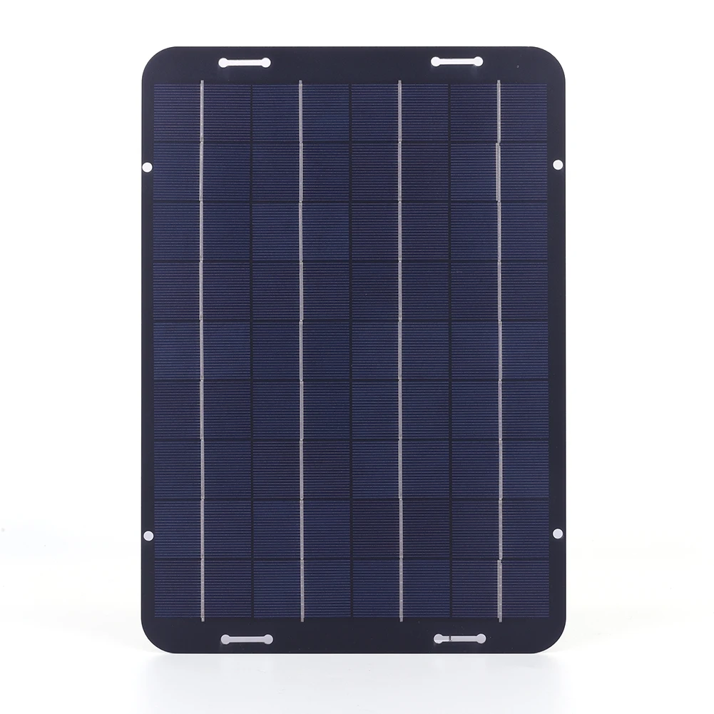 

12W Portable Solar Powered Charger Kit with Solar Charge Controller Polycrystalline Solar Panel Charger for RVs Vans Boats