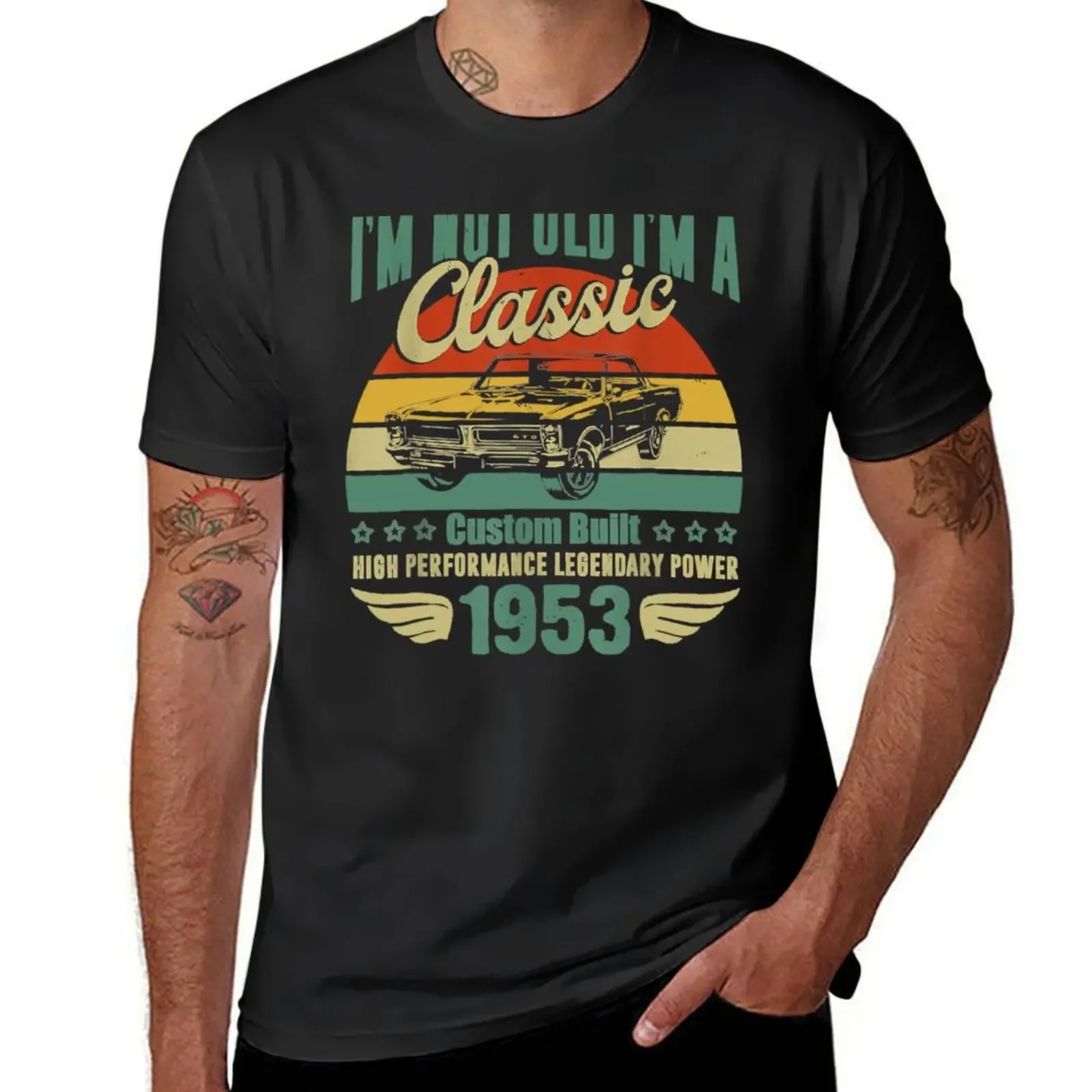 

69th Birthday Gifts for Men Dad Retro Vintage 1953 Birthday T-Shirt tees oversized t shirt men tshirt