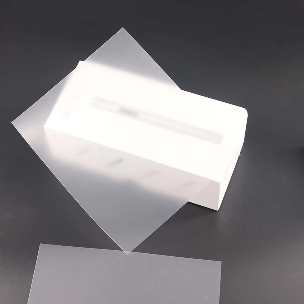 5 Stück leere Schablonenmaterial-Schablonen für Samt-3D-Drucker, Stift, klare Vorlage, Schneidemaschine