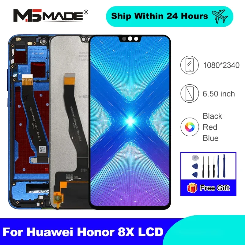 IPS For Huawei Honor 8X Display JSN-L21 JSN-L42 JSN-AL00 JSN-L22 LCD Touch Digitizer For Honor 8X LCD Screen Replacement Parts