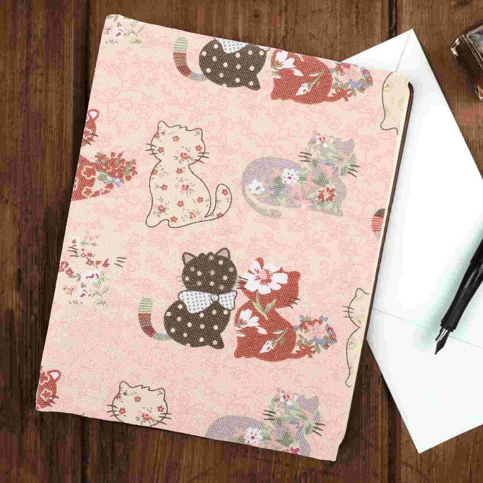 Ledger Protective Cover Cloth Book Protector Reusable Covers Washable Anti-wear Sleeve Case