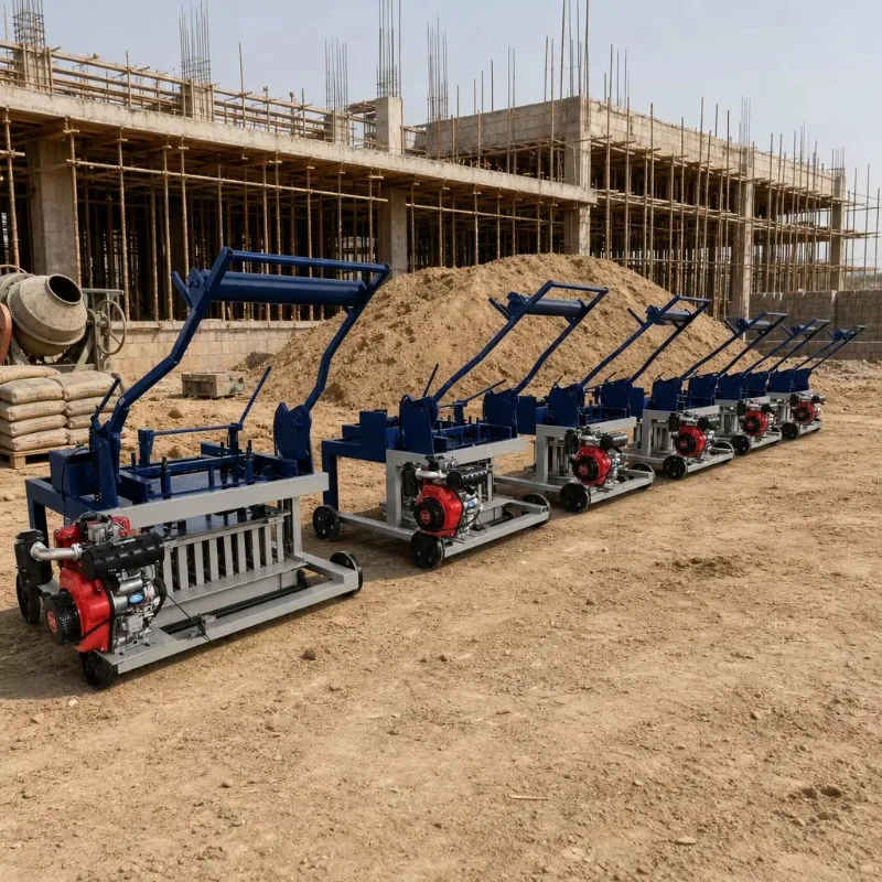 Manual Concrete Cement Block Brick Making Machine Price Hollow Concrete Block Brick Making Machine for Sale