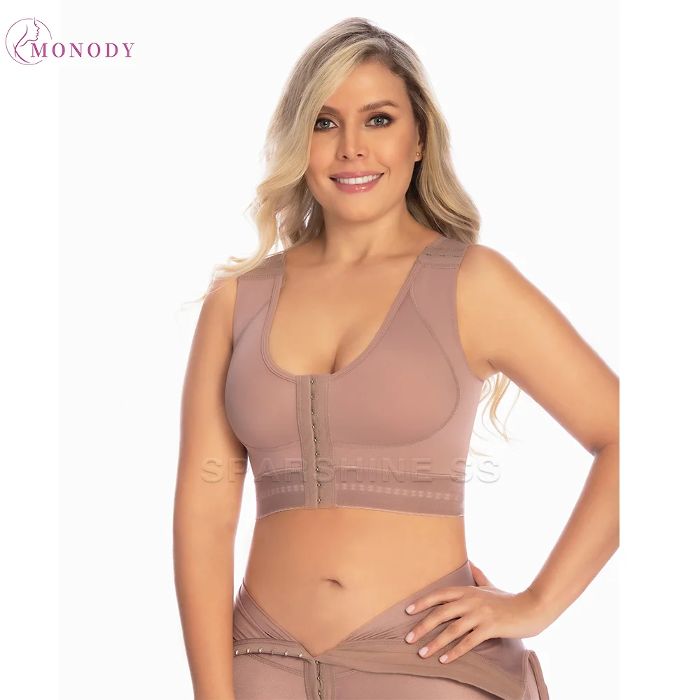 

Fajas Colombianas Post-Surgery Front Closure Bra Compression Tops Shapewear Posture correction Bra Seamless Shapewear