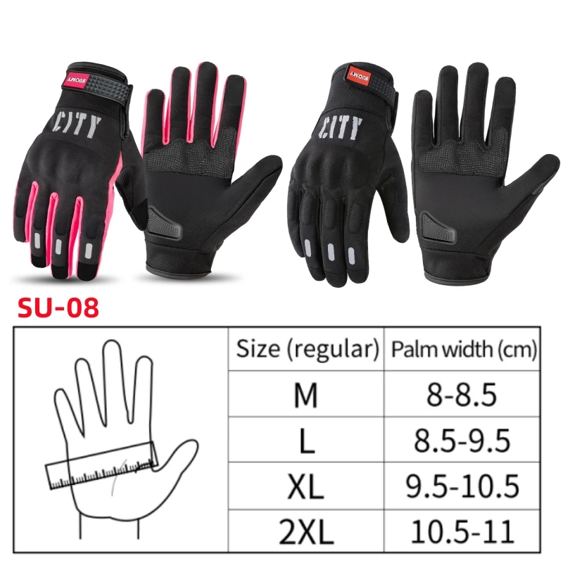 SUOMY Hard Shell Motorcycle Gloves Touchscreen Anti-Fall Waterproof Motocross ATV BMX MTB Riding Gear Men Women Gloves