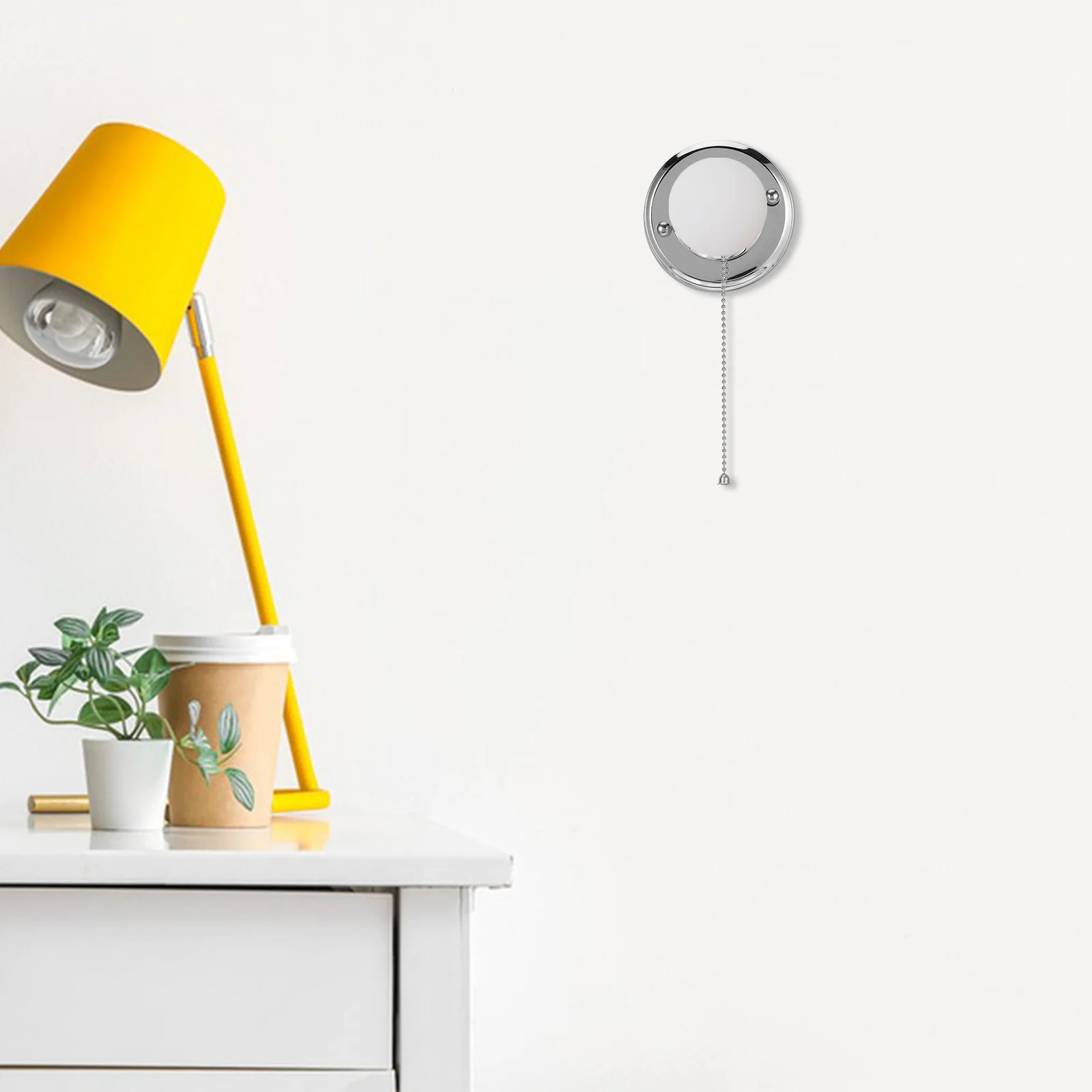 

2Pcs Retro Pull Chain Light Socket Vintage Lamp Holder E27 Screw Base Wall Ceiling Lamp Socket DIY Accessories