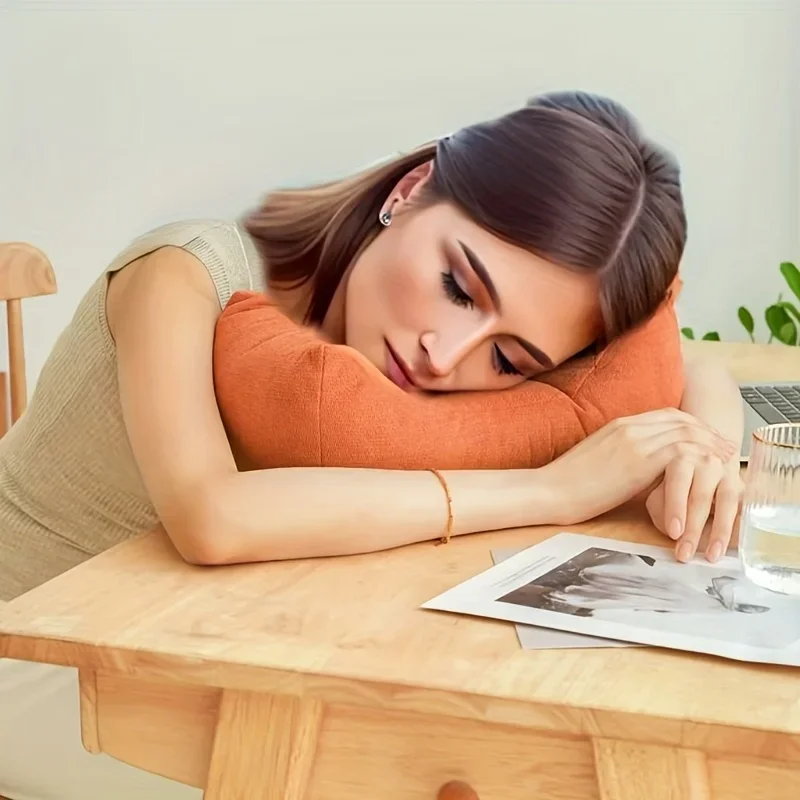 قطعة واحدة من وسادة دعم قطني مريحة - ألياف دقيقة ناعمة، راحة لجميع المواسم، مثالية لقيلولة المكتب والاستخدام المنزلي، خيارات ملونة