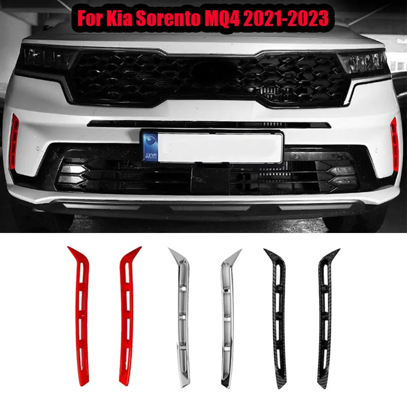 

For Kia Sorento MQ4 2021 2022 2023 Front fog lamp decorative frame ABS material exterior modification part