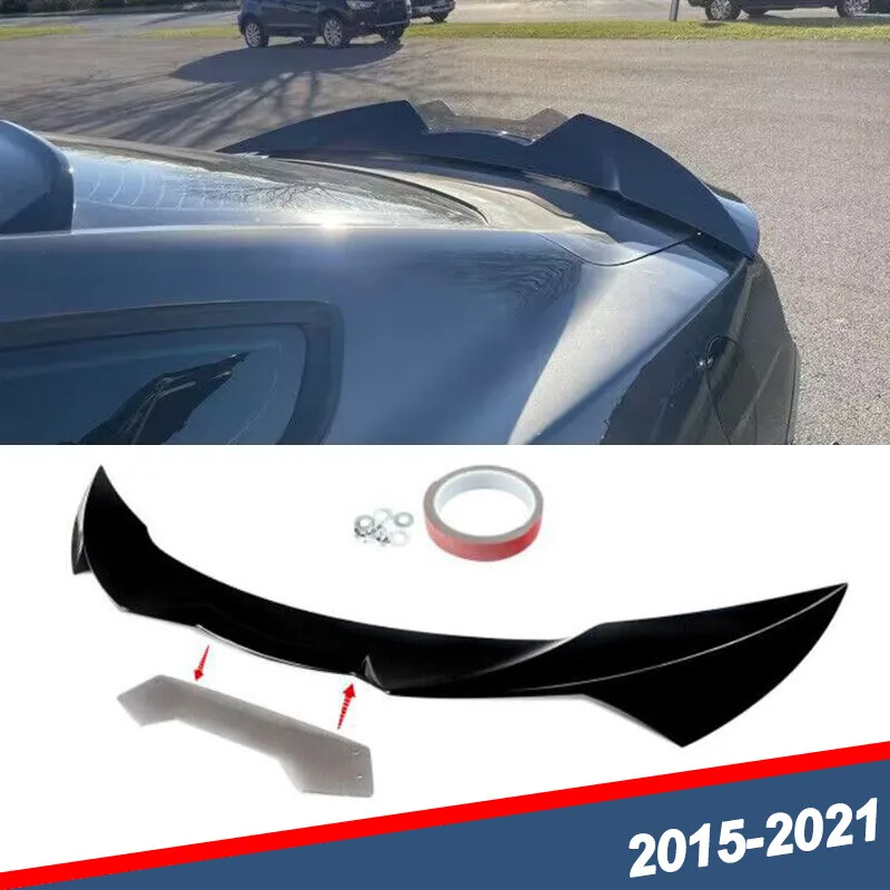 

Gloss Black Wicker Bill For Ford Mustang V6 V8 GT Coupe 2 Door Trunk Spoiler Wing 2015-2021 Rear Roof Spoiler Wings Auto Parts