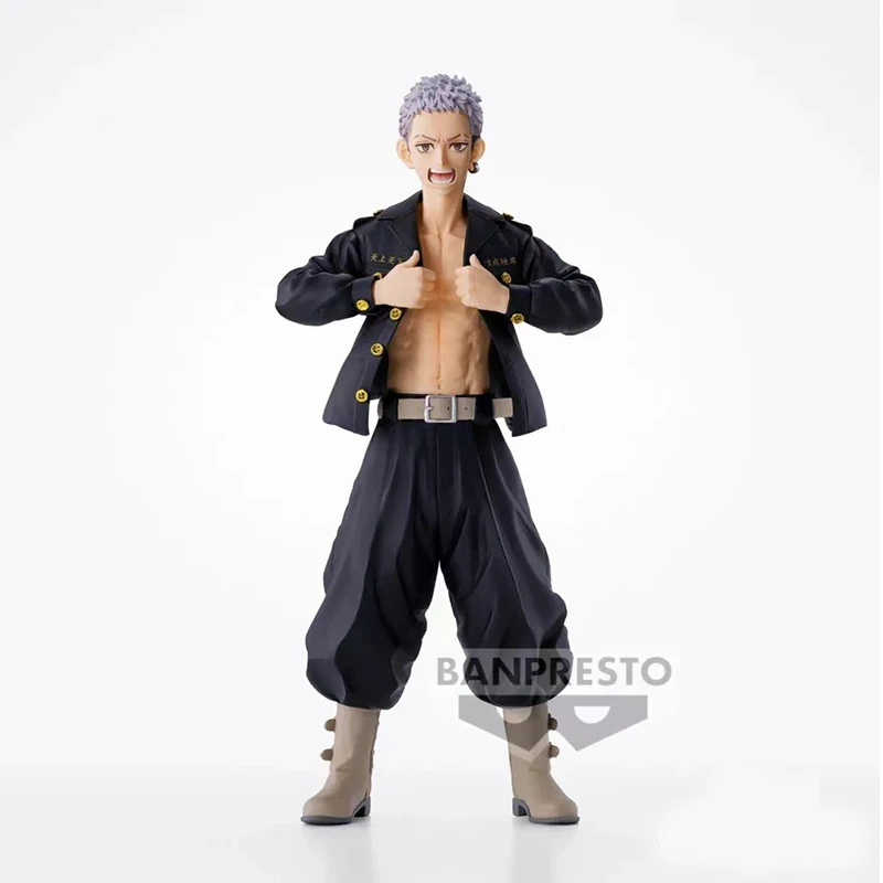 Bandai Genuine Tokyo Revengers Mitsuya Takashi Anime Action Figures Toys for Boys Girls Kids Gifts Collectible Model Ornaments