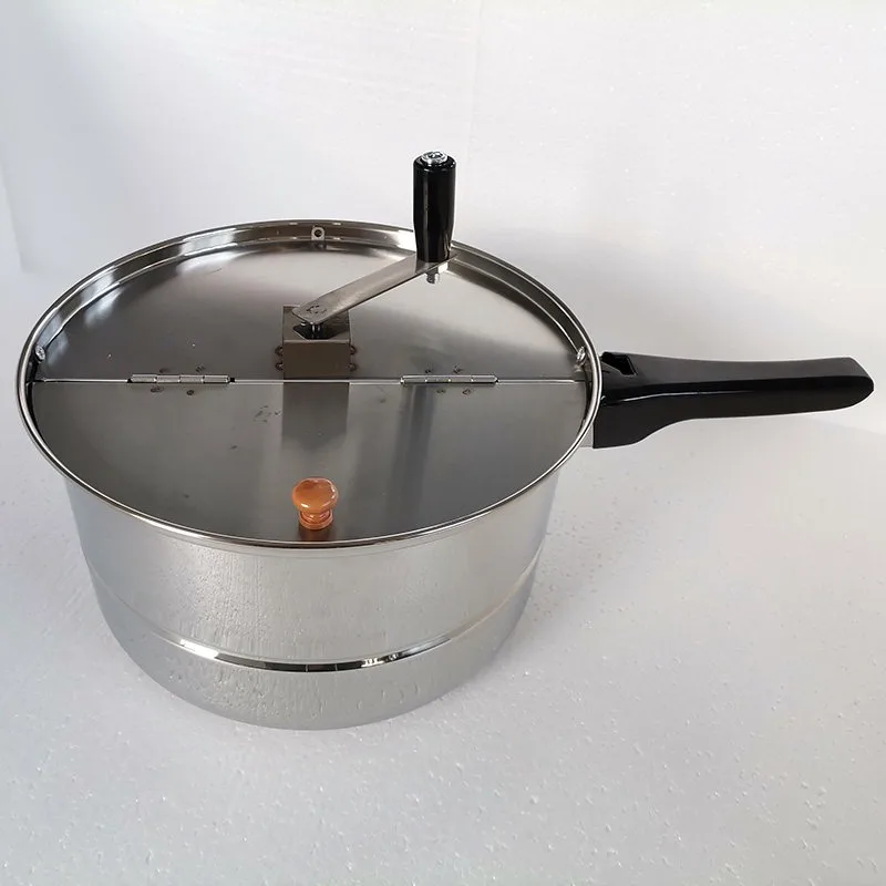 Commercial Gas Popcorn Machine Hand Crank for Street Vending and Home