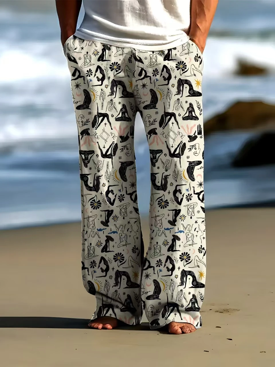 

Мужские брюки 2025, мужские весенне-осенние брюки с 3D цифровой печатью и рисунком черепа, тонкие быстросохнущие невыцветающие повседневные брюки