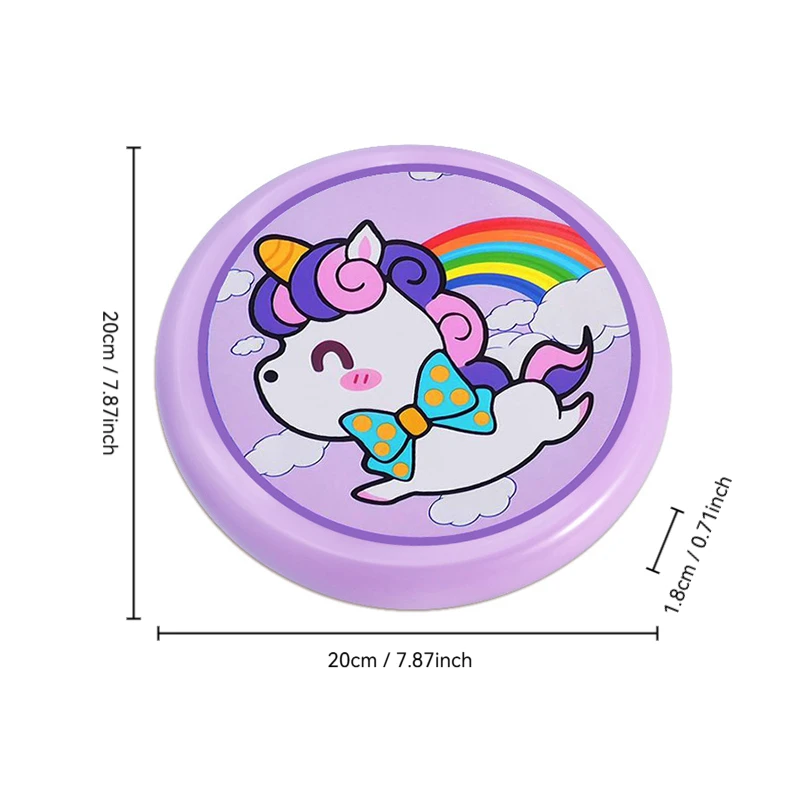 Soft Silicone Flying Disc for Kids Bendable Safe Frisbee Toy Ouch-Free Indoor Outdoor Family Game