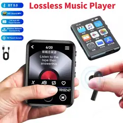 8-32GB MP3 MP4 Player BT5.0 Lossless Music Player Full Screen Support FM Radio Recording E-Book HiFi MP4 Student Walkman