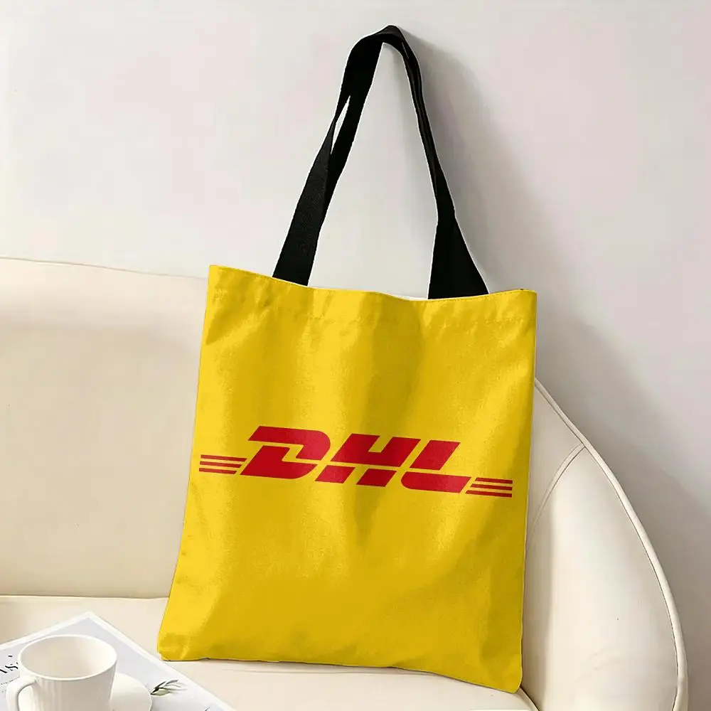 D-DHL Hot Express Storage Bags Canvas Double-Sided Print Tote Bag Large Capacity Shoulder Fashion Shopping Handbag