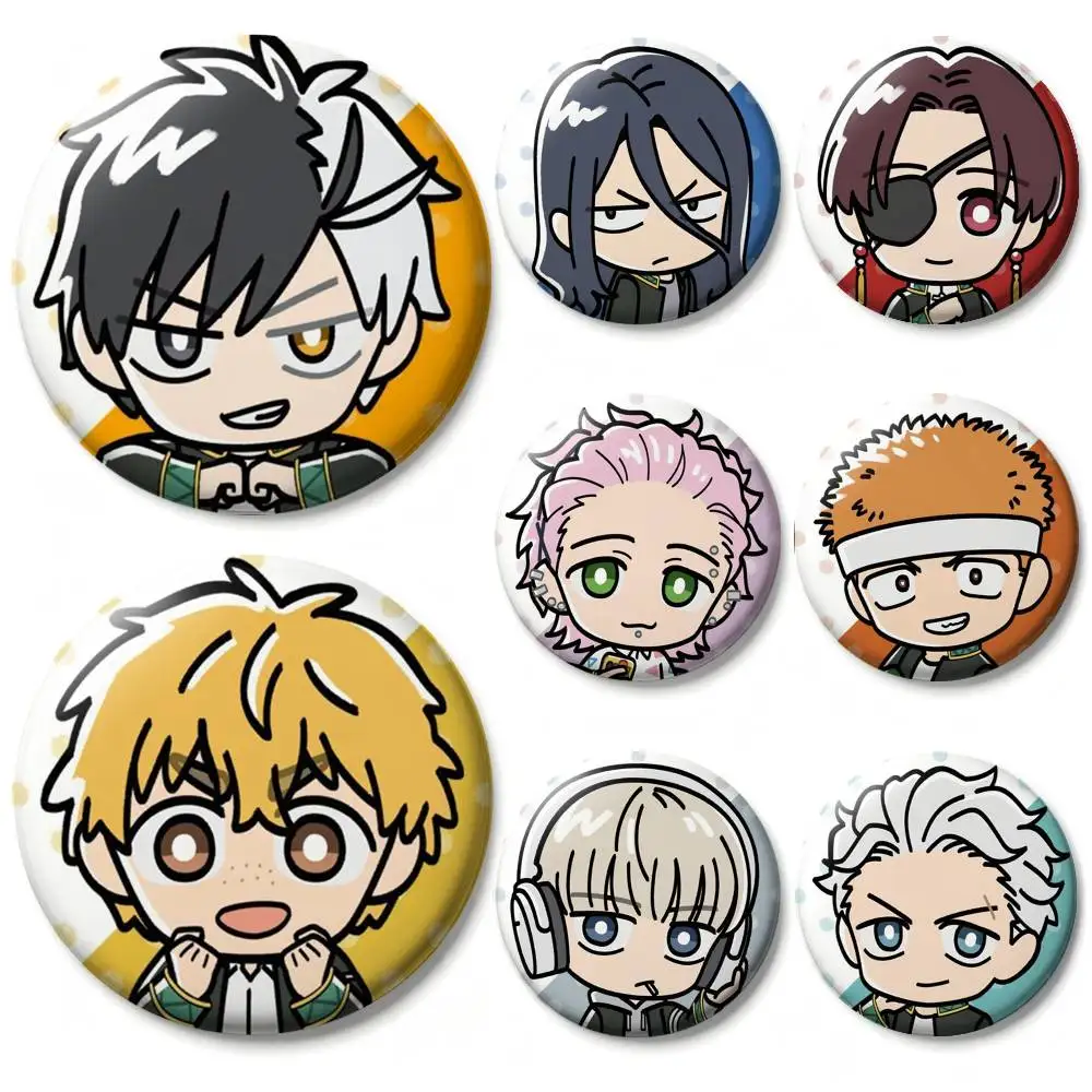 Cartoon Anime W-Wind B-Breaker Laser Badge Creative Pins Brooch for Bag Clothes Hat Decor Gifts Fans Collect