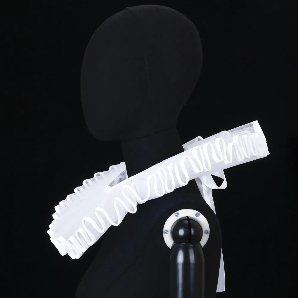 Detachable Shakespeare Neck Ruffled Collar Vintage Elegan Renaissance False Collar Victorian Costume Retro Ruff Collar