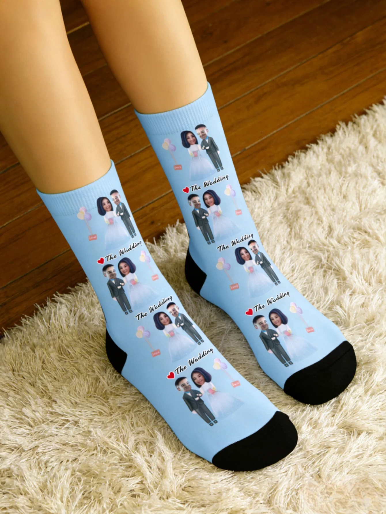 Custom Wedding Socks Custom Photo Sock Custom Printed Socks Custom Picture Socks Anniversary Gift Valentine Gift