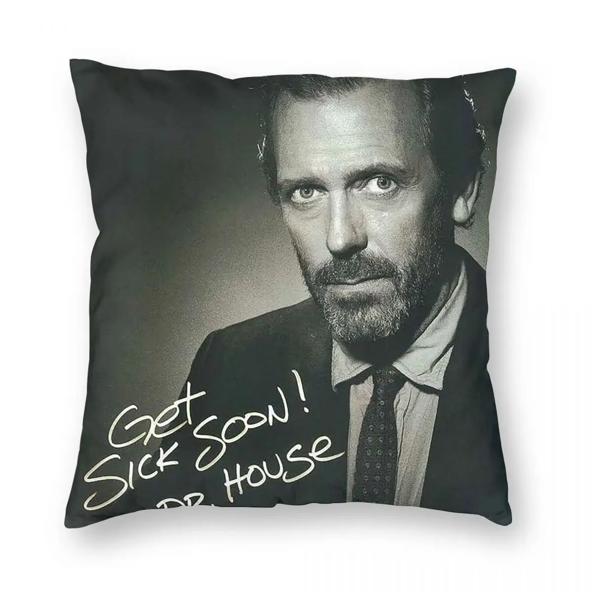 Dr. Gregory House Tomorrowland Square Pillowcase Pillow Cover Polyester Cushion Decor Comfort Throw Pillow for Home Bedroom